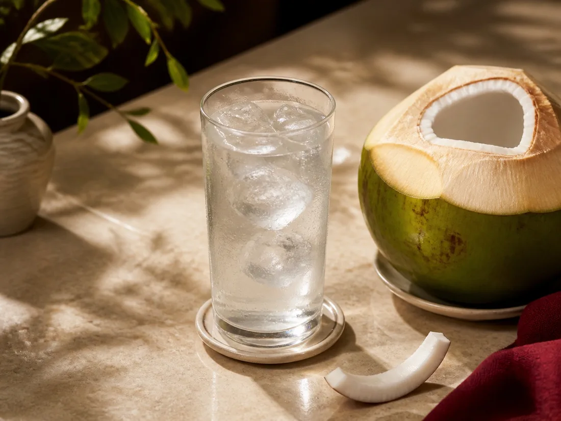 Fresh young coconut water